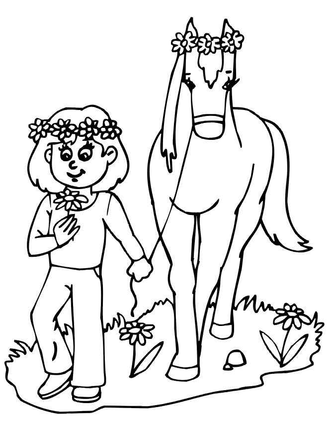 horse coloring pages for girls | The Coloring Pages