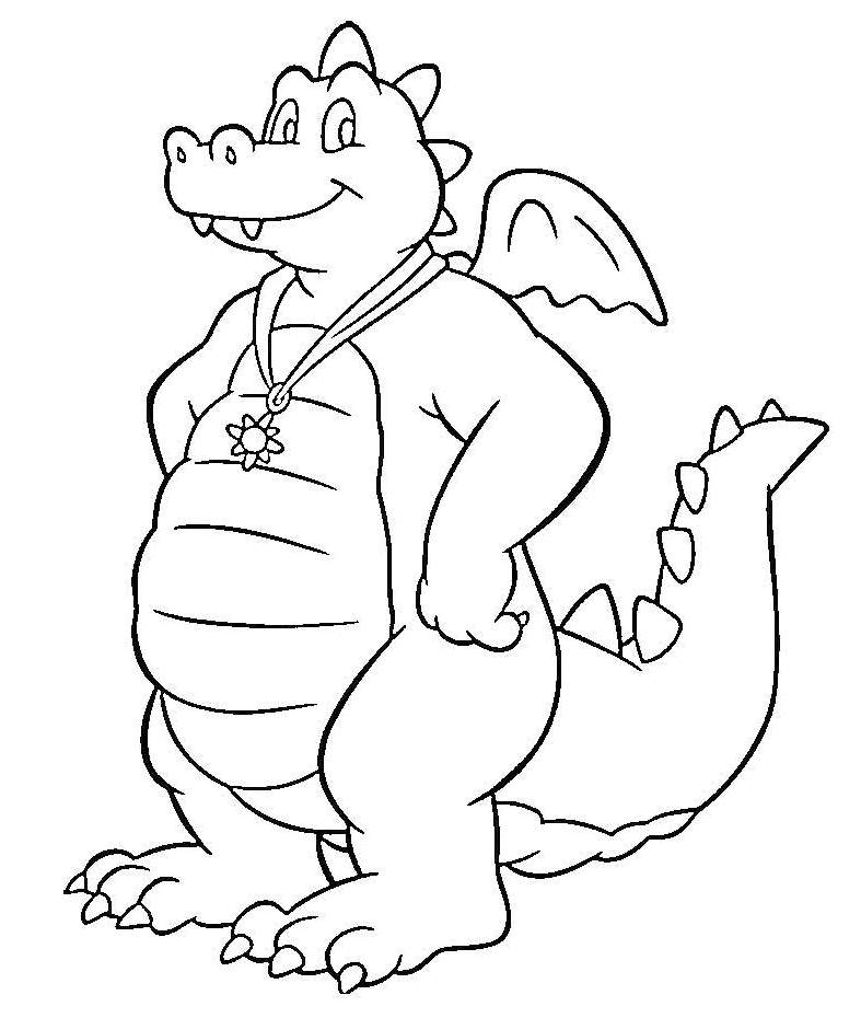 Cartoon: Educational Dragon Tales Coloring Pages Cassie 