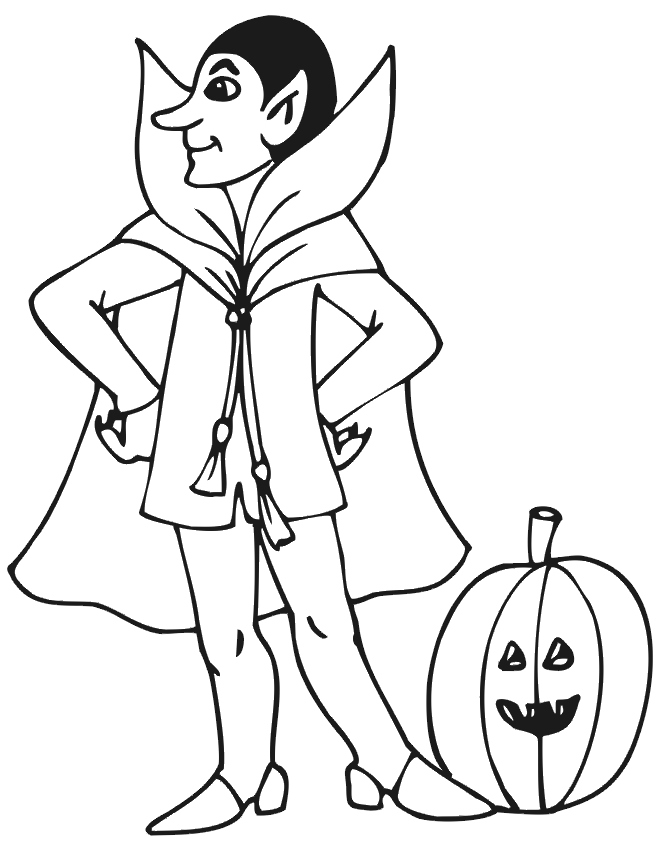 e vampire Colouring Pages