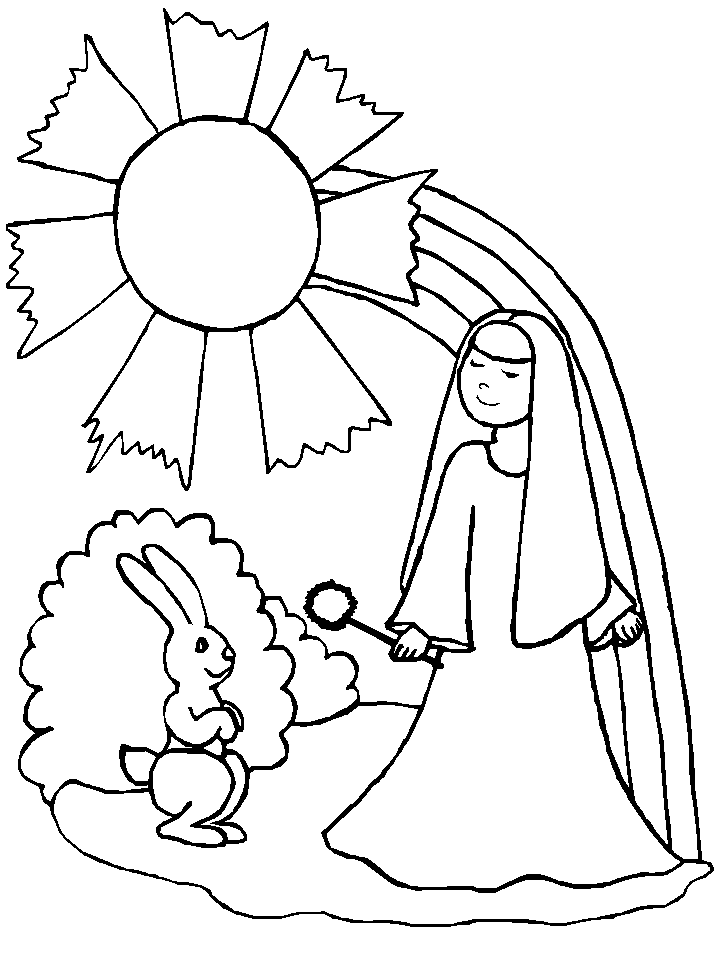 Printable Rainbows Rainbow9 Bible Coloring Pages 