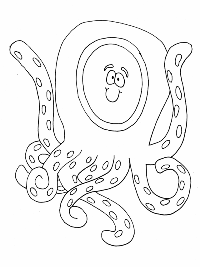 letter O Octopus coloring pages | Coloring Pages