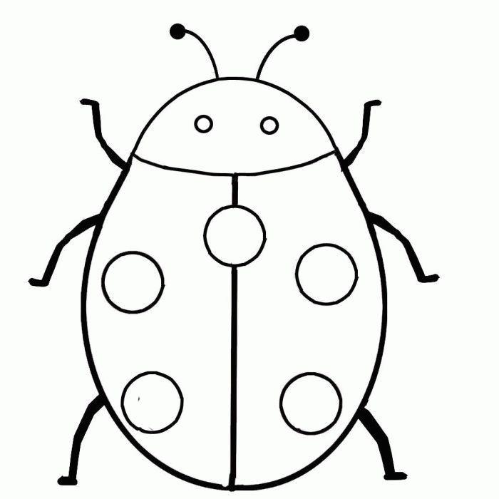 Lady Bug Coloring Page | 99coloring.com