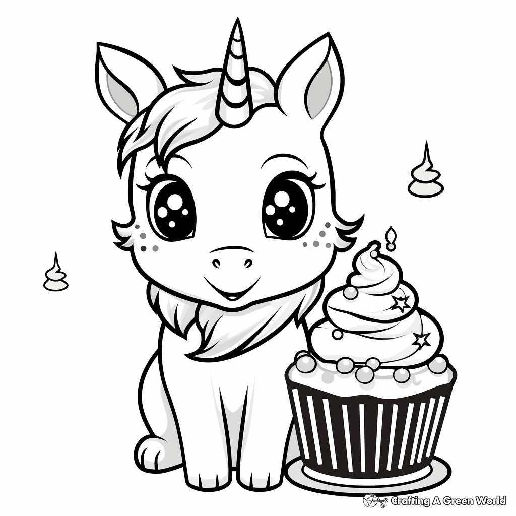 Unicorn Birthday Coloring Pages - Free ...