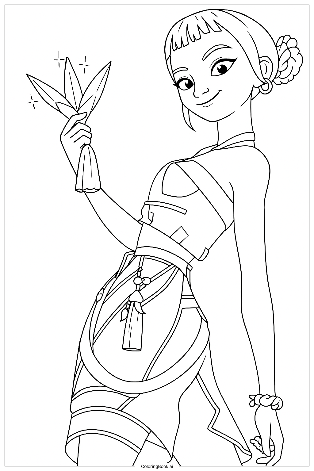 Rumi Coloring Page (Free PDF&PNG Printable)