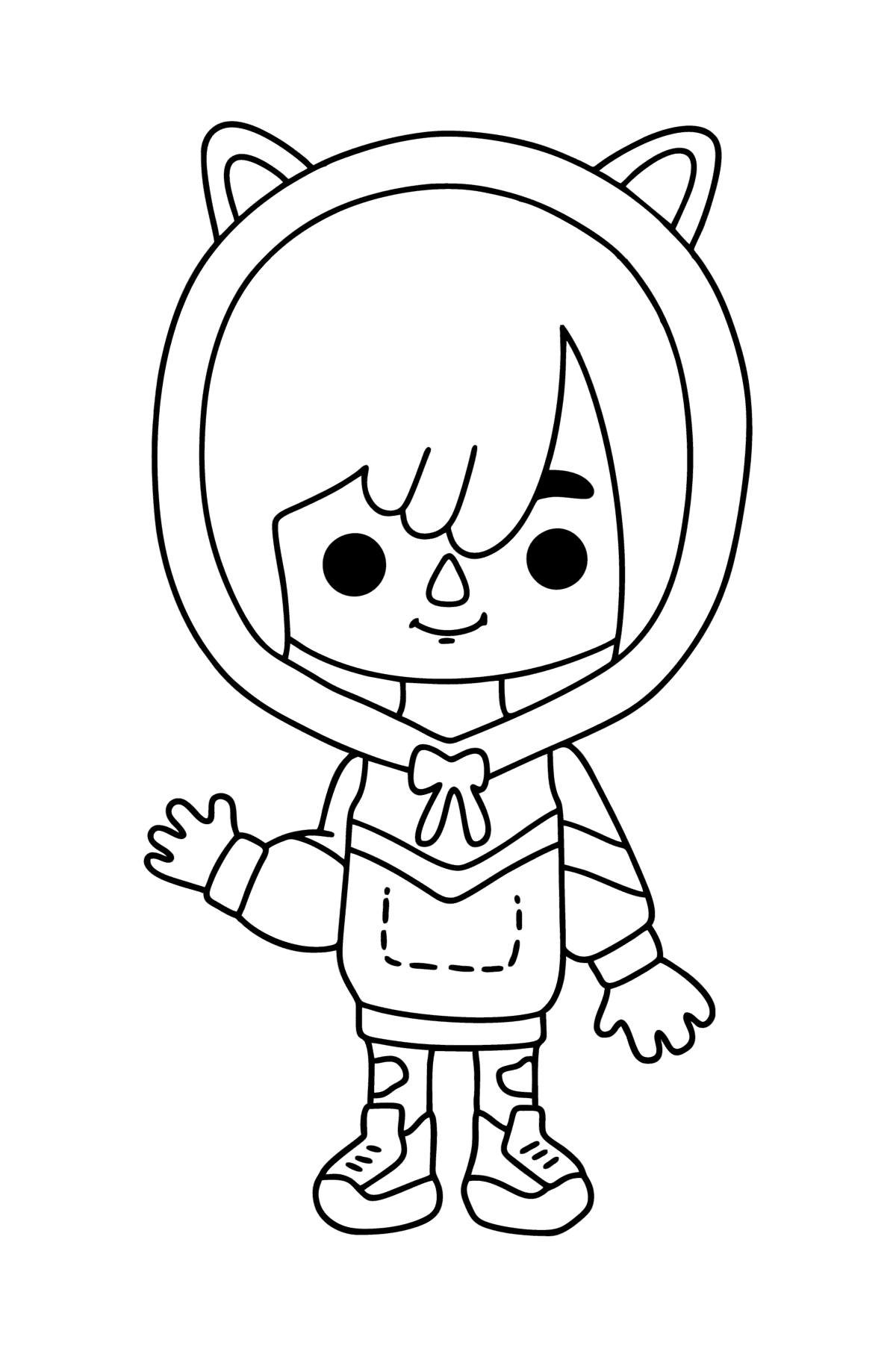 Toca Boca Zeke coloring page | Coloring-for-Kids.com