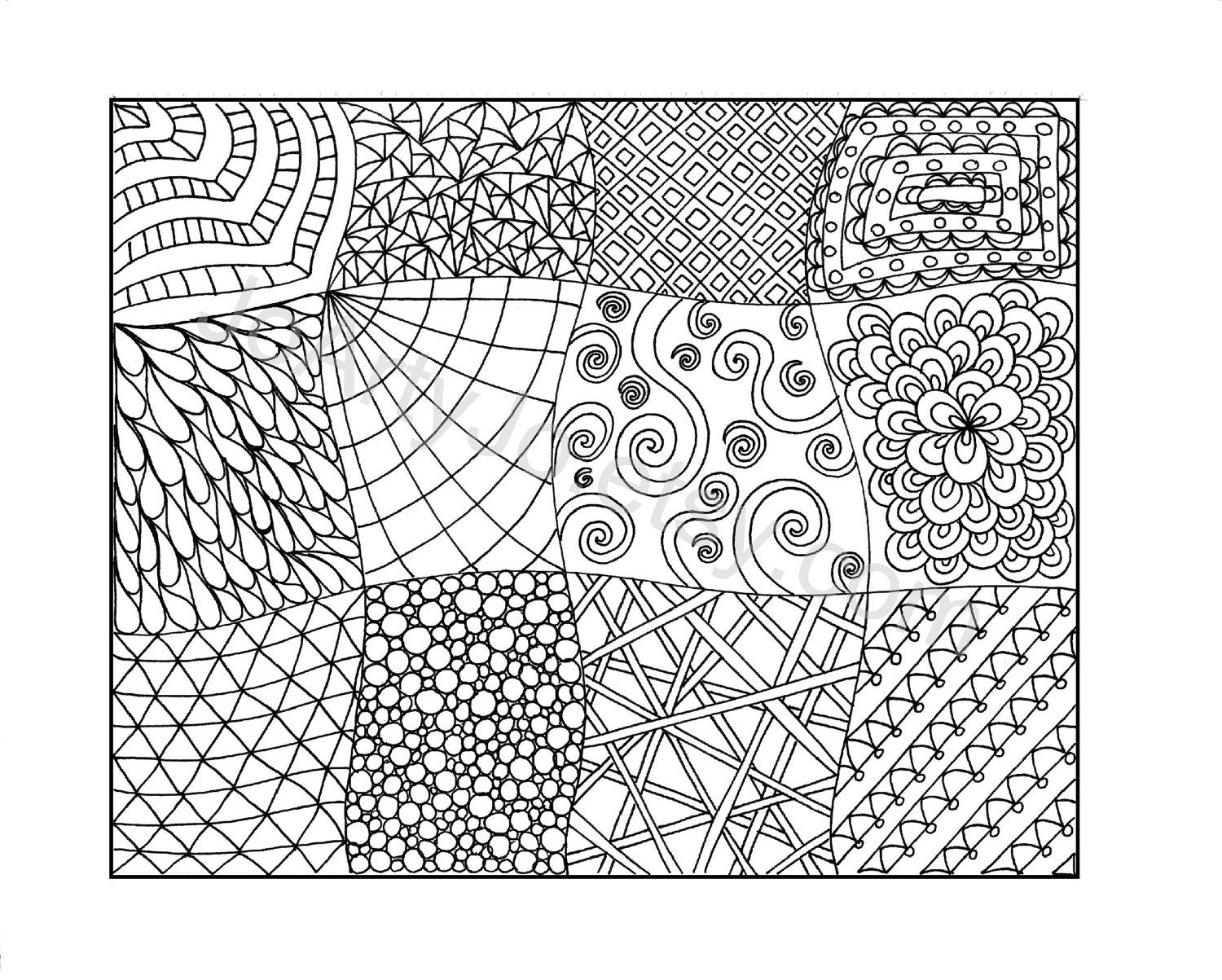 8 Best Images of Printable Zentangle Coloring Pages PDF ...