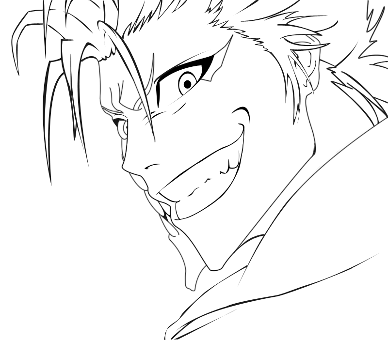 Line Art: Grimmjow by Ichigo-DA on DeviantArt