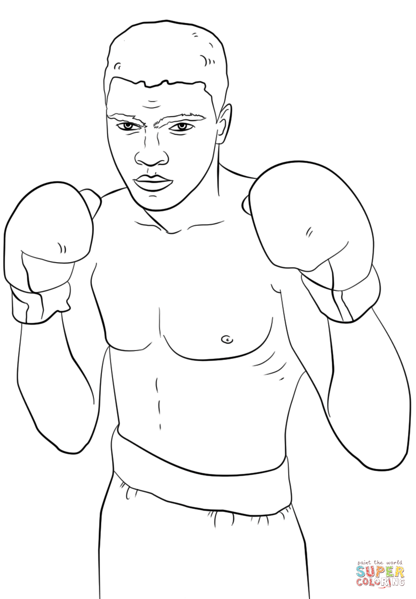Muhammad Ali coloring page | Free Printable Coloring Pages