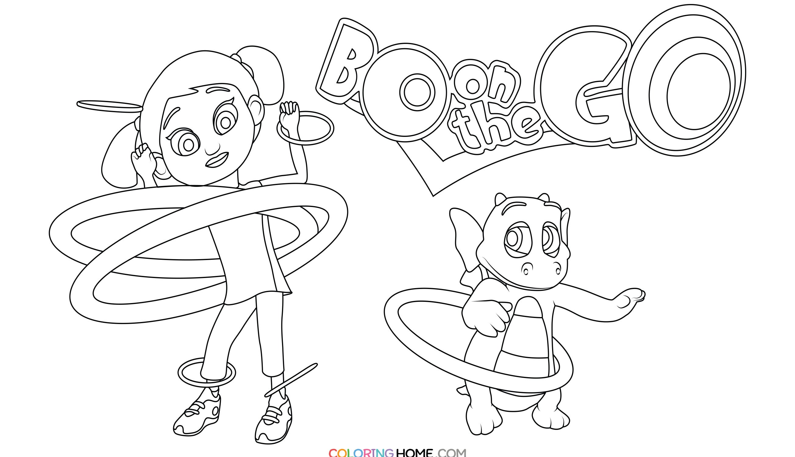 Bo on the Go! coloring page