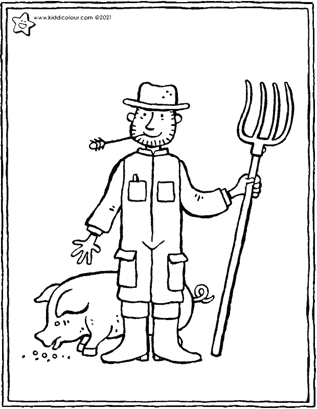 farm colouring pages - kiddicolour