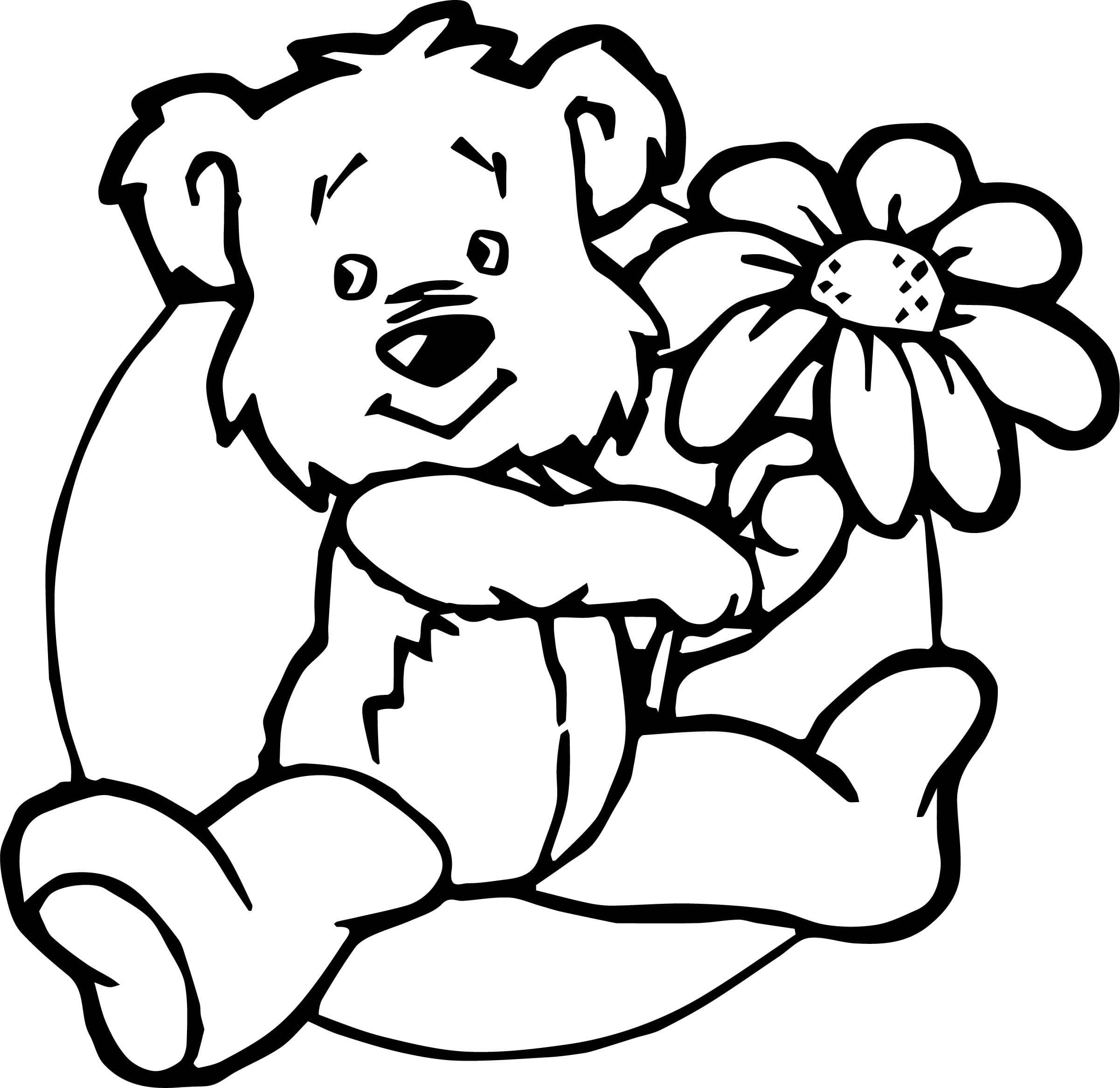 Coloring Pages Teddy Bear - Printable