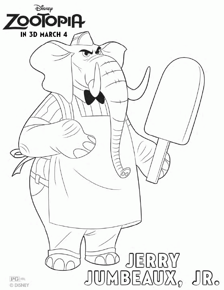 Zootopia Coloring Pages and Activity Sheets Printables