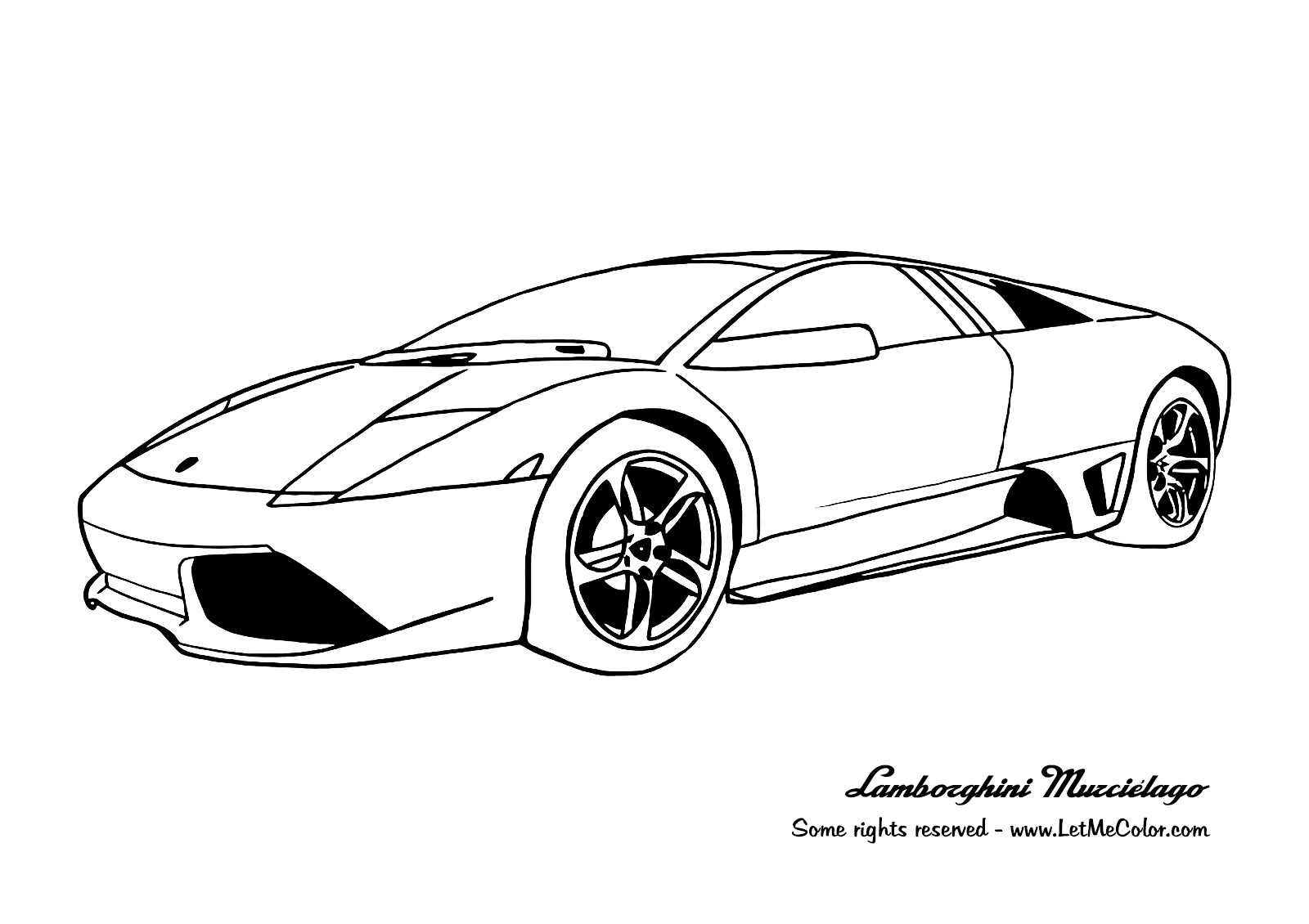 Free coloring page Lamborghini Murciélago LP640 | LetMeColor.com ...