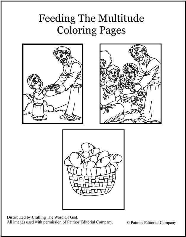 Feeding The Multitude (Coloring Pages) Coloring pages are a great ...