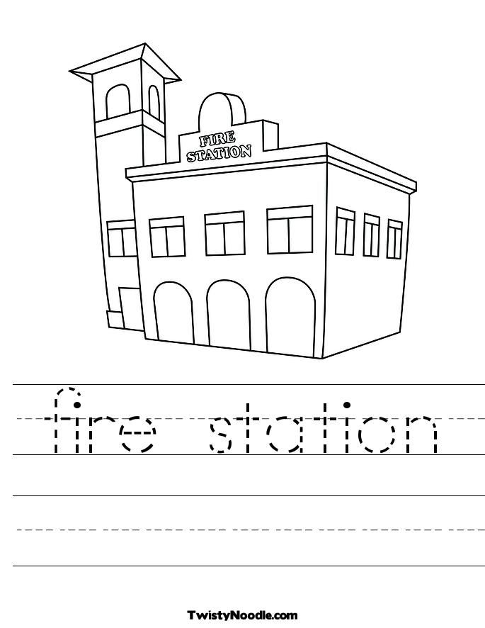Best Photos of Firehouse Station Coloring Page - Fire Station ...
