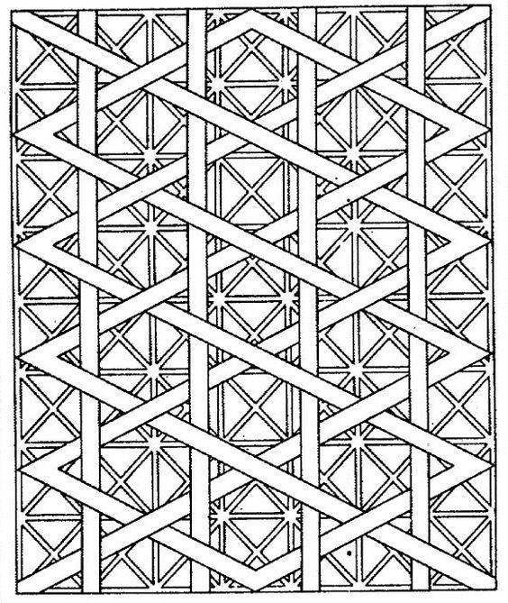 Free printable coloring pages for adults! Geometric patterns ...