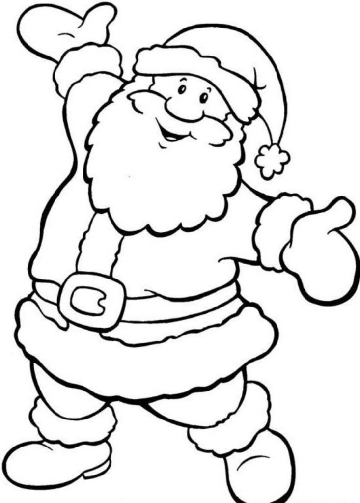 Christmas Coloring Pages Santa-www.khawachen.org | www.khawachen.org