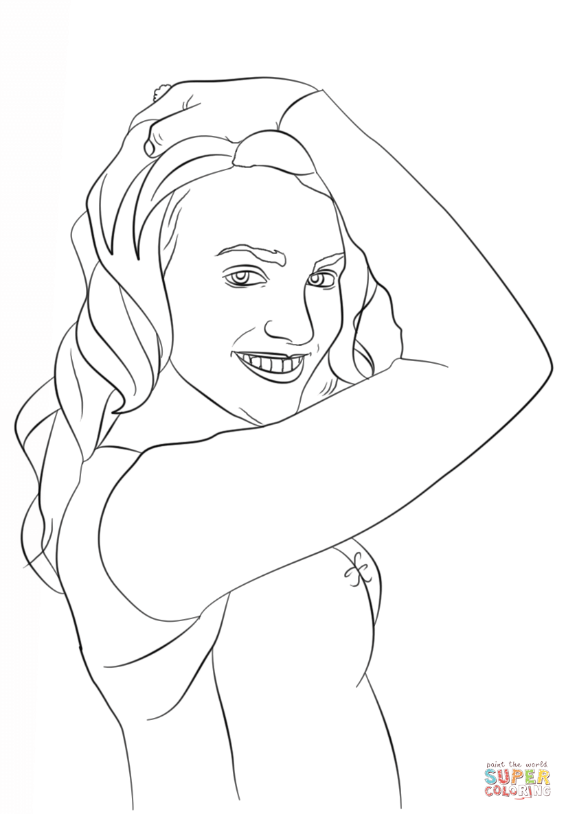 Zoey Brooks from Zoey 101 coloring page
