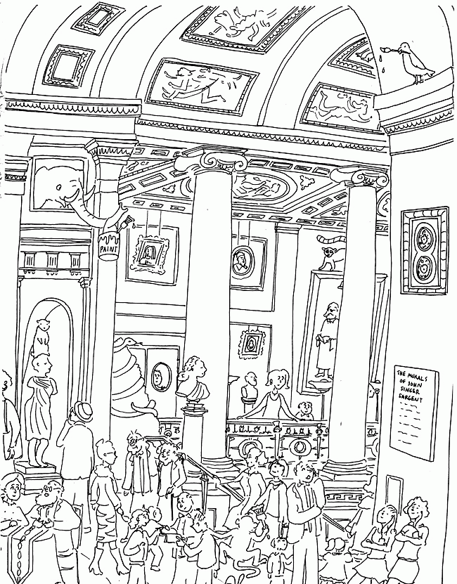 Night At The Museum Coloring Page