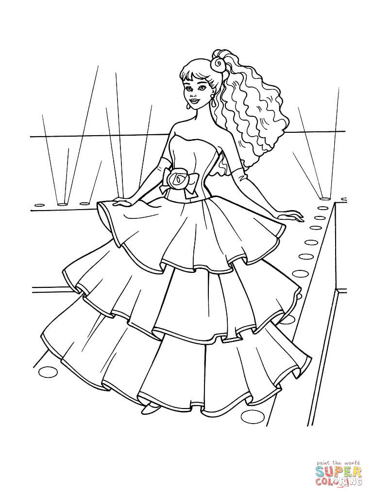 Fashion Show coloring page | Free Printable Coloring Pages