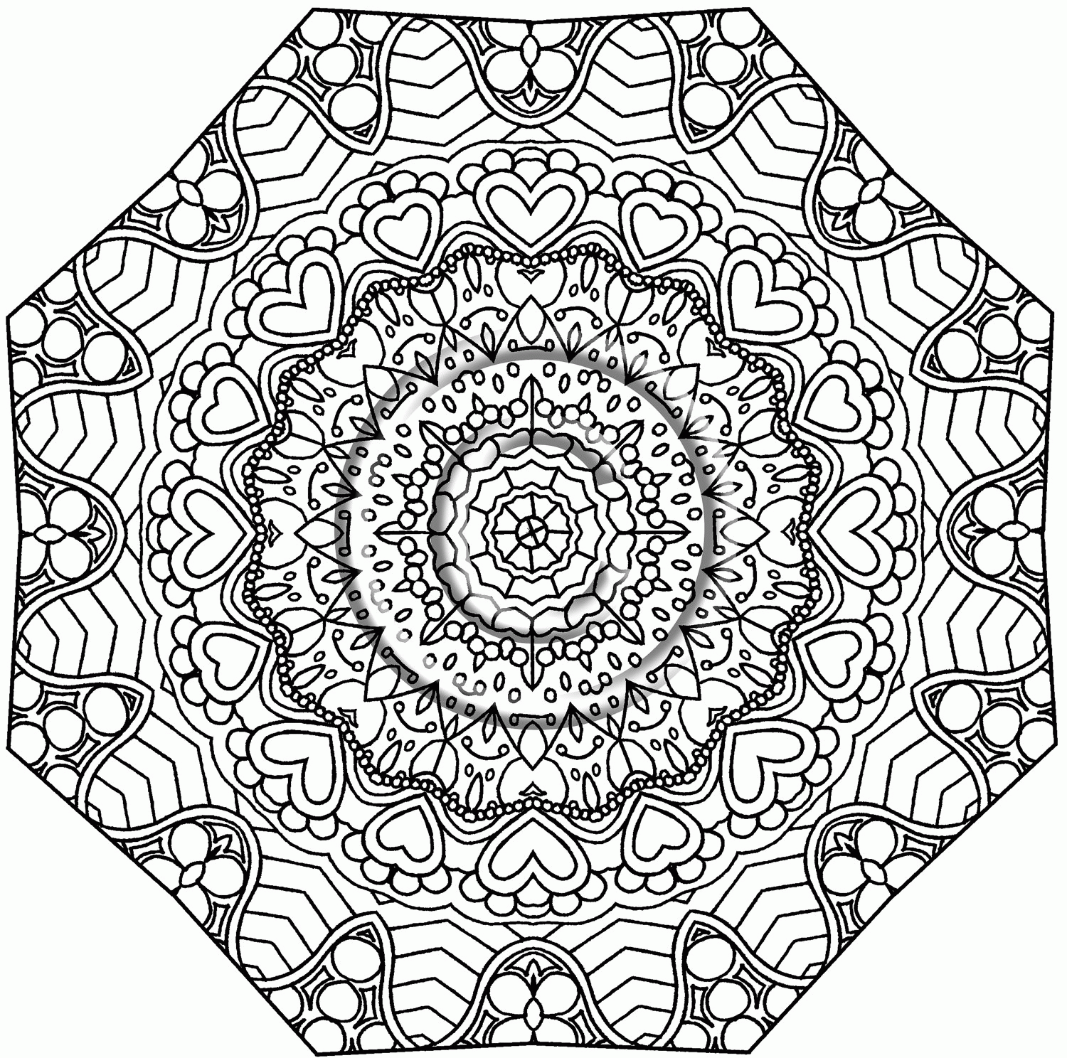 Best Photos of Kaleidoscope Printable Coloring Pages - Printable ...