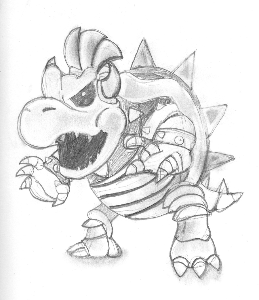 Dry Bowser - Coloring Pages for Kids and for Adults
