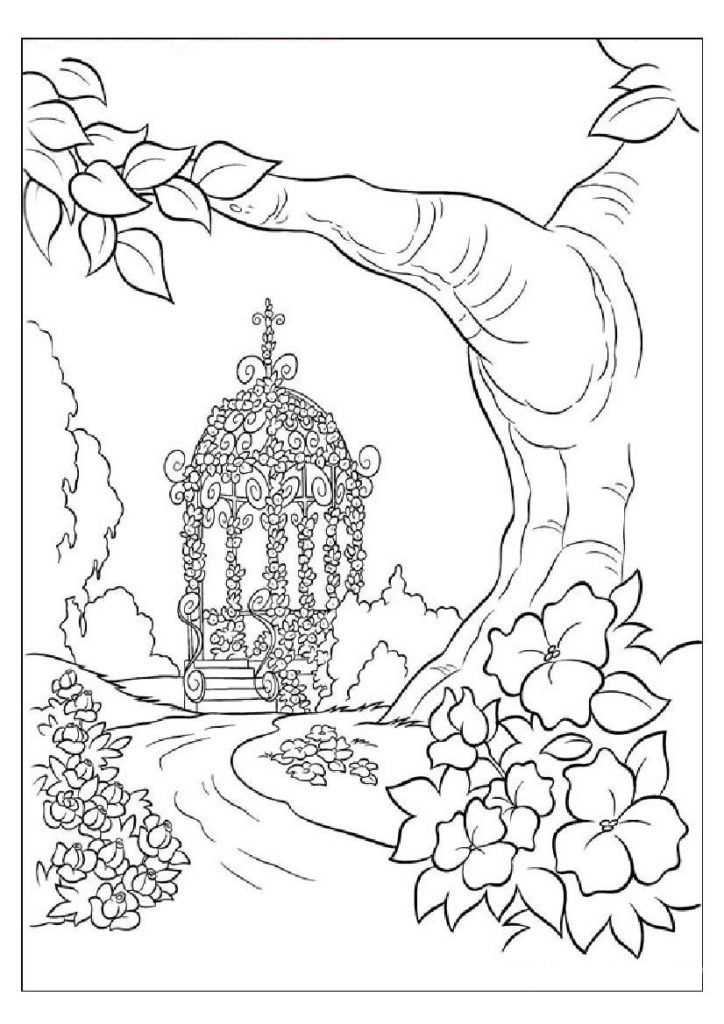 Adult Coloring Page: Nature Coloring Pages For Adults To Print ...