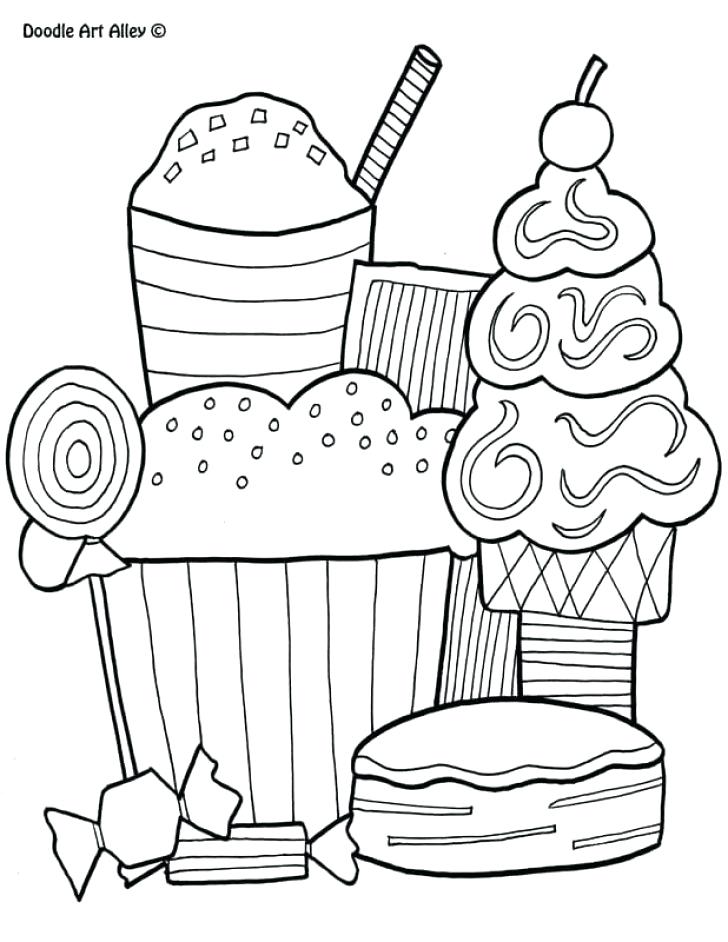 Thrilling Chibi Coloring Pages Detailed Dessert Girl Coloring ...