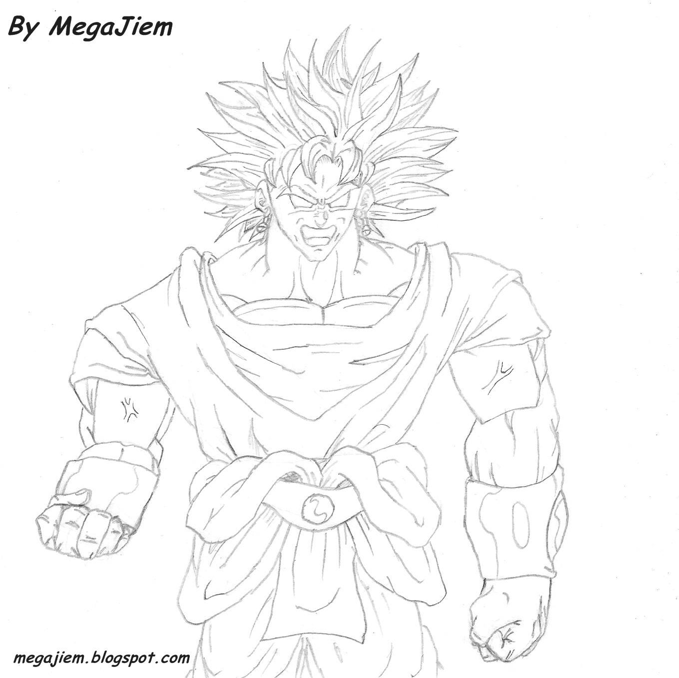 Dragon Ball Z Majin Vegeta Coloring