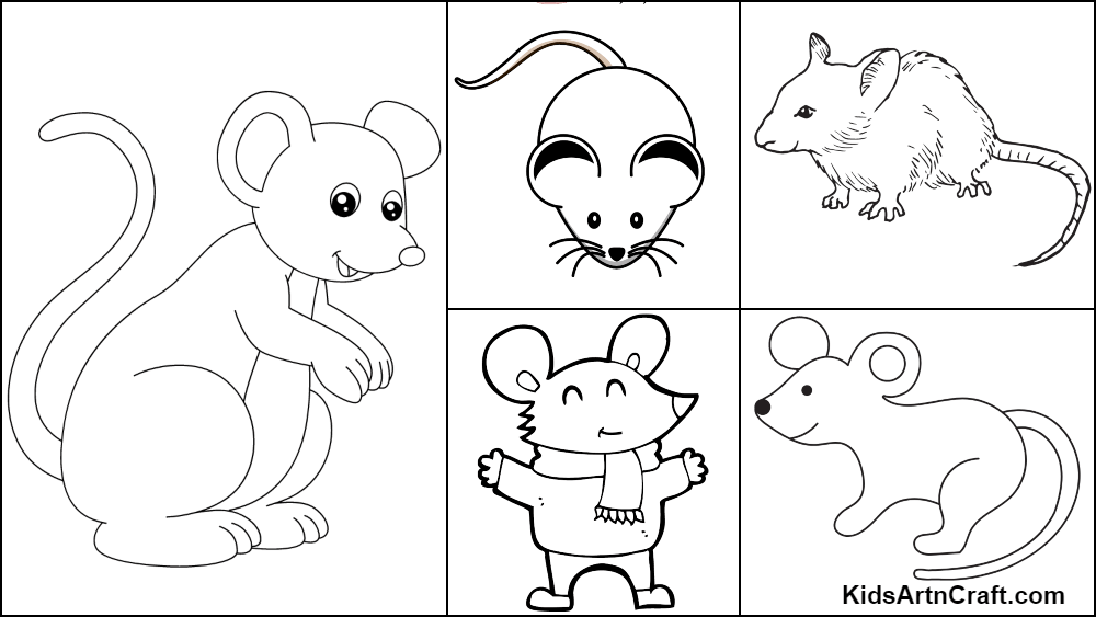 Mouse Coloring Pages For Kids – Free Printables - Kids Art & Craft