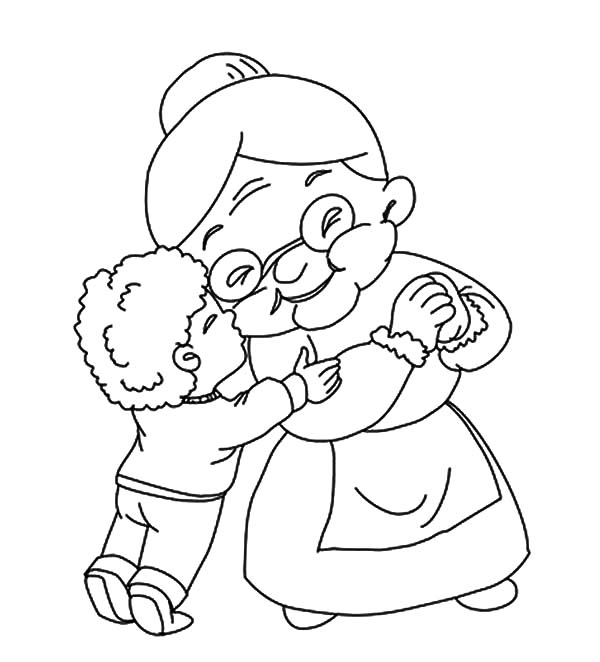 Pin on Grandmother Coloring Pages