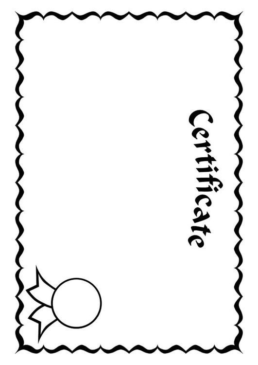 Coloring Page certificate - free printable coloring pages - Img 10107