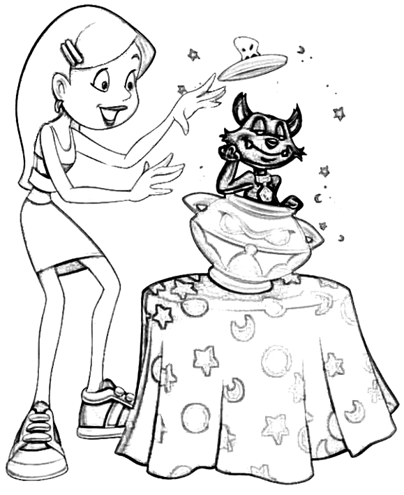 Drawing 3 from Sabrina coloring page