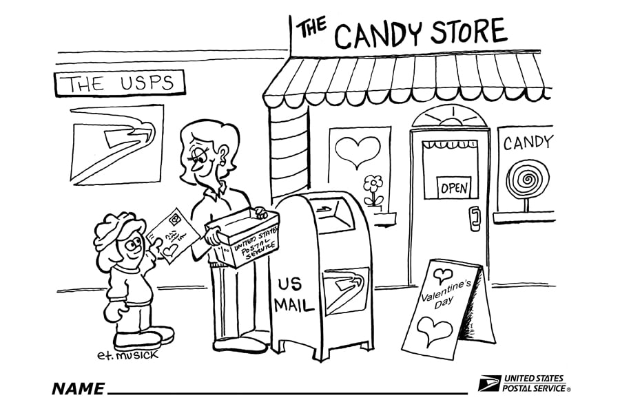 USPS: Color of love – Postmaster creates Valentine's Day page