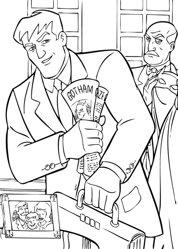 Bruce wayne and alfred pennyworth coloring pages - Hellokids.com