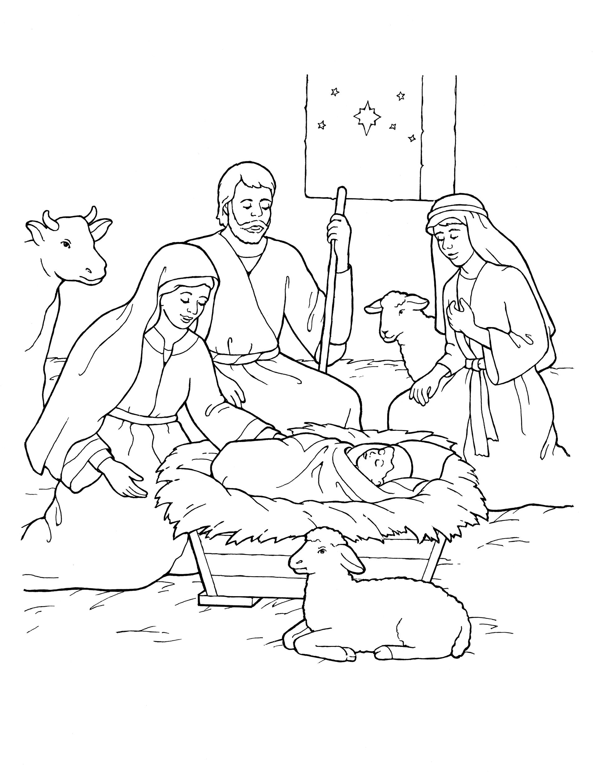 Nativity: Mary, Joseph, Jesus, and the ...