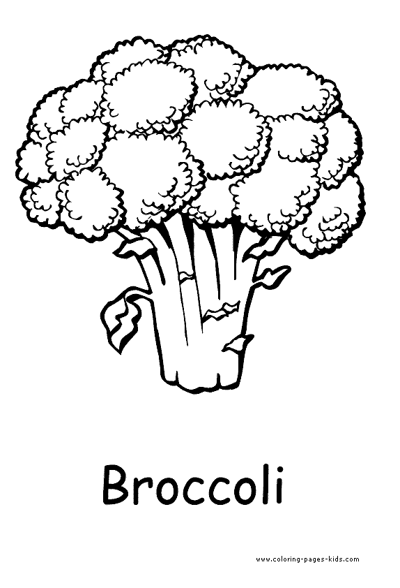 Printable Of Vegetables - Coloring Pages for Kids and for Adults