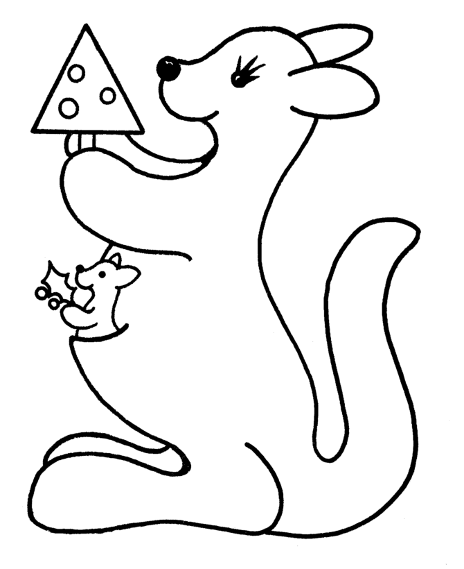 animal christmas Colouring Pages