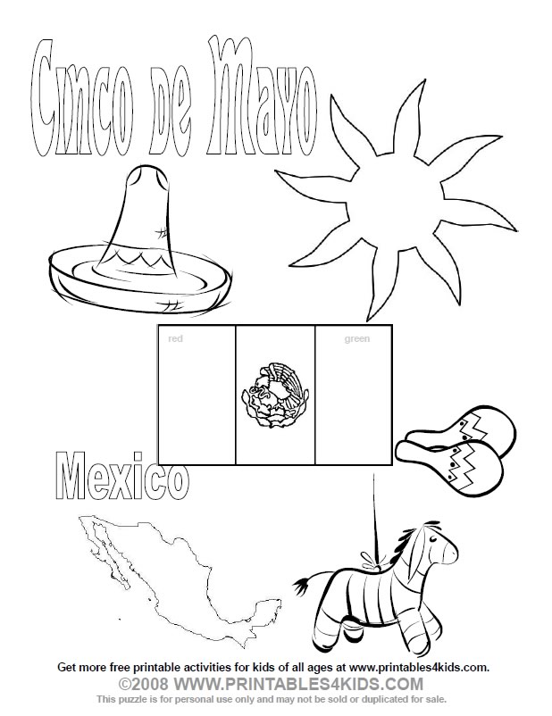Cinco De Mayo Coloring Pages Printable - Get Coloring Pages