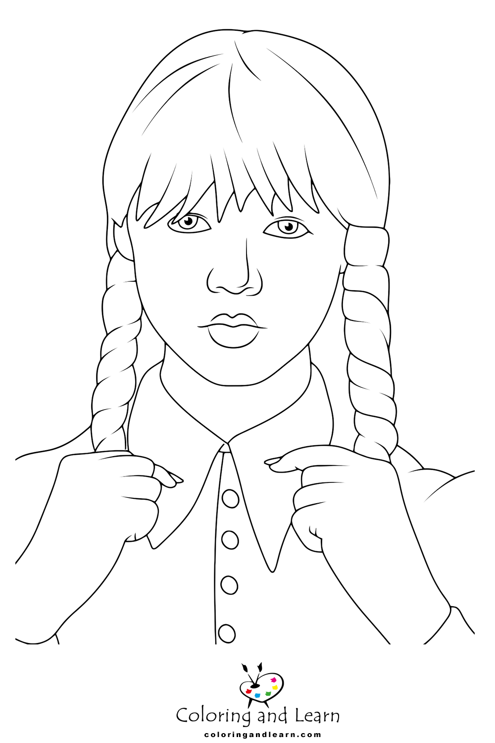 Wednesday Addams Coloring Pages : r/Wednesday