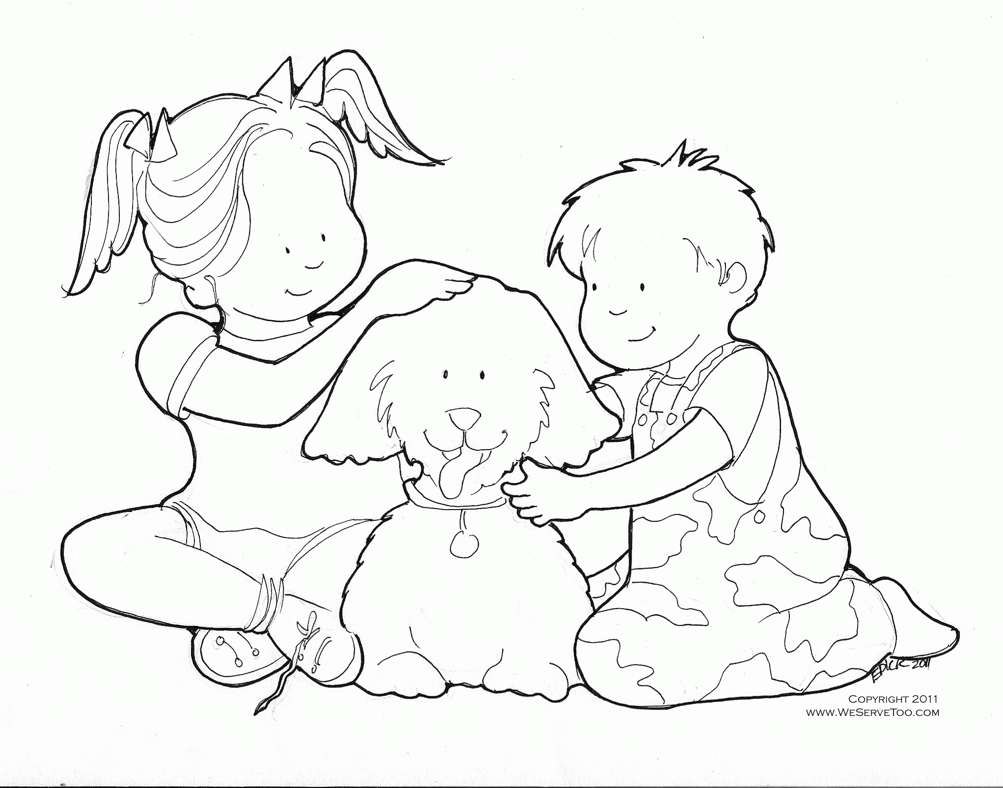 Free Kids Helping Each Other Coloring Page, Download Free Clip Art, Free  Clip Art on Clipart Library