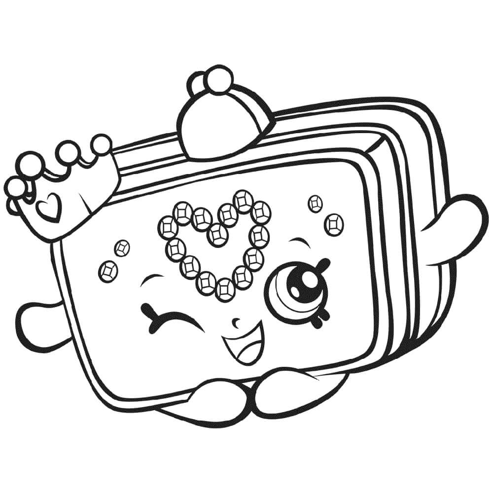 Little Squeeky Speaker Shopkin Coloring Page - Free Printable Coloring Pages  for Kids