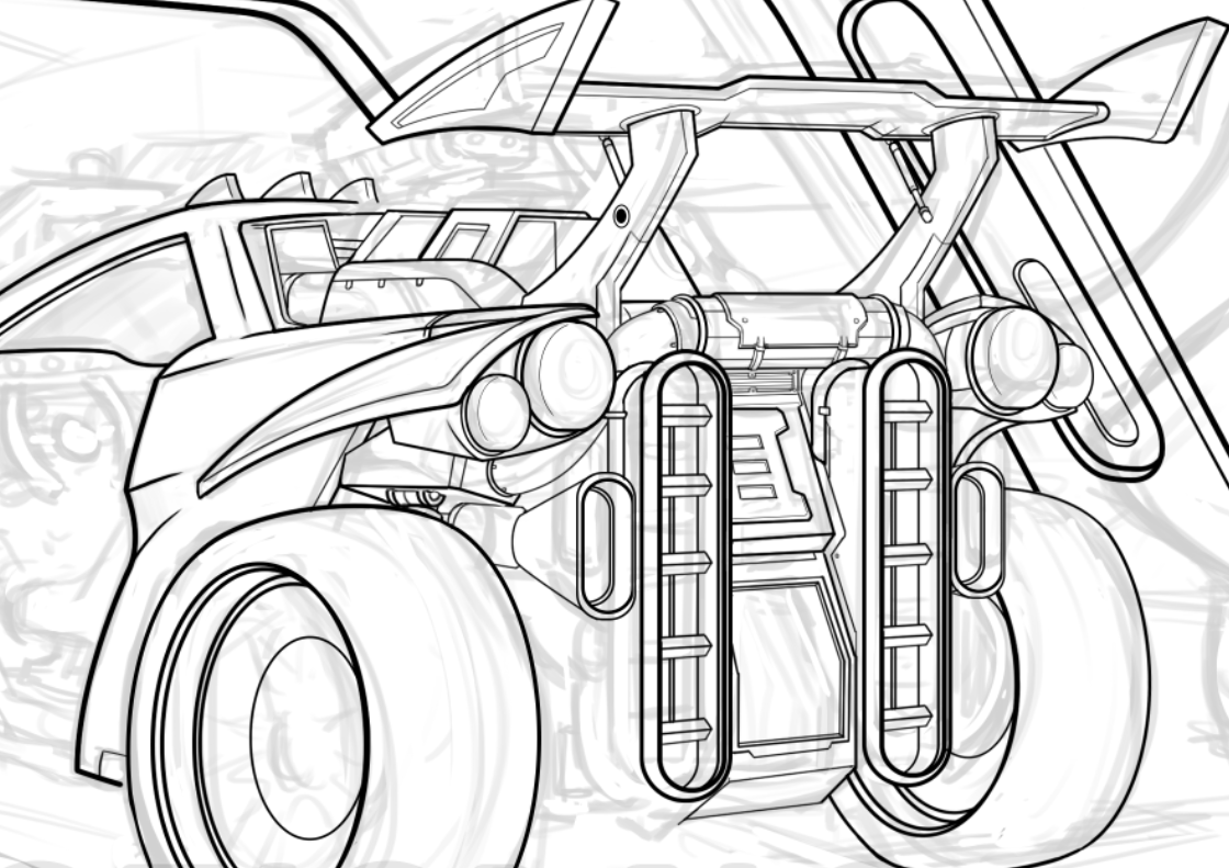 Glimpse of some Rocket League art im ...twitter.com