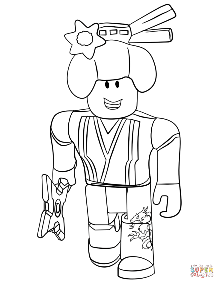 Roblox Ninja coloring page | Free Printable Coloring Pages