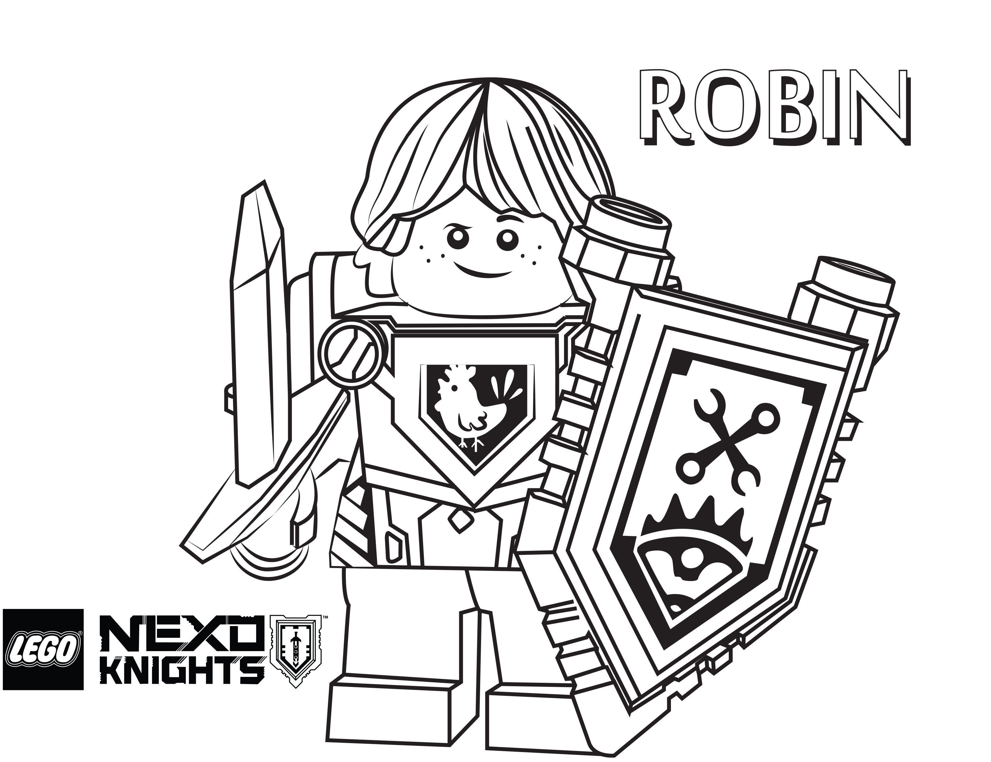 LEGO Nexo Knights Coloring Pages : Free Printable LEGO Nexo ...