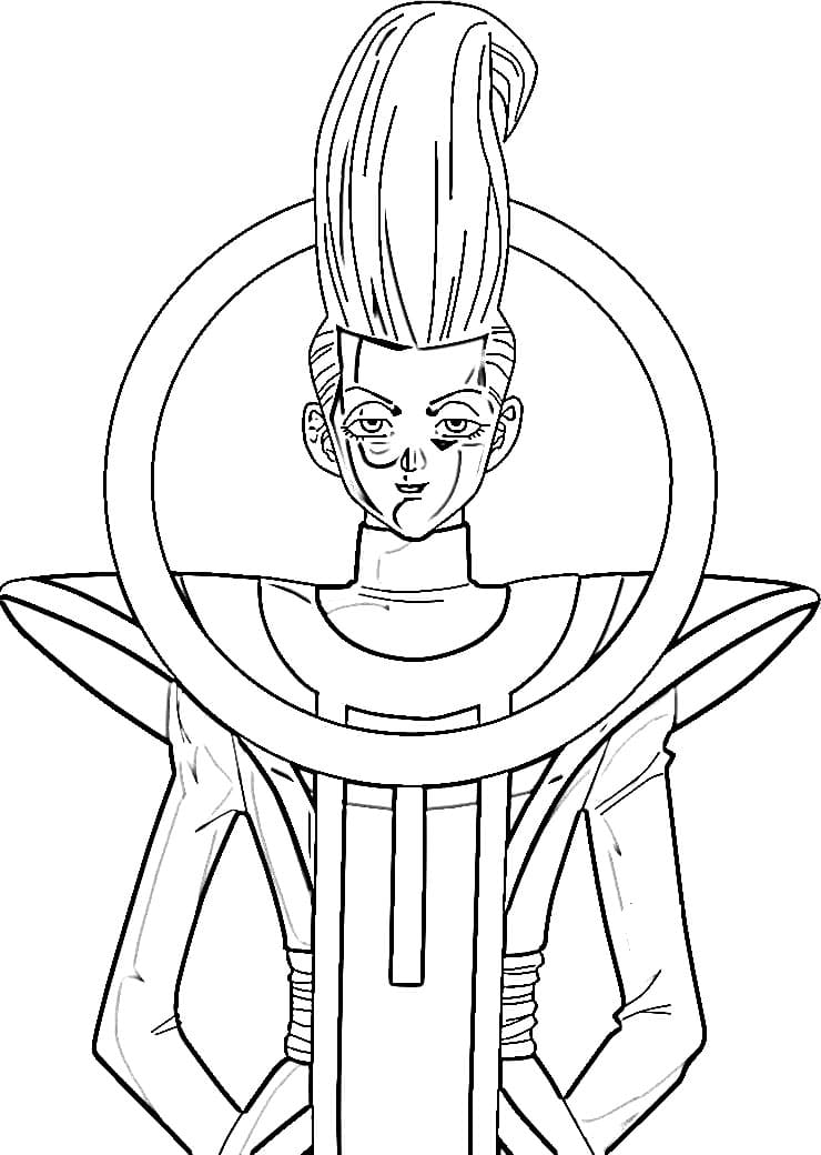 happy whis Coloring Page - Anime Coloring Pages