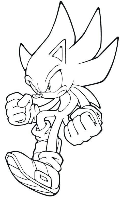 Printable Sonic Coloring Page - Free Printable Coloring Pages for Kids
