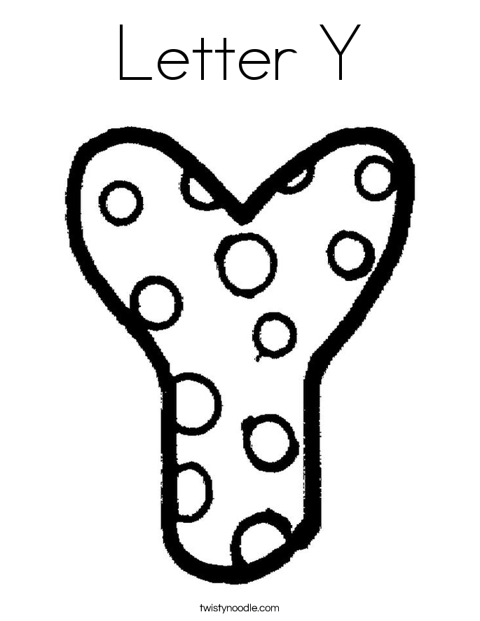 Letter Y Coloring Pages - GetColoringPages.com