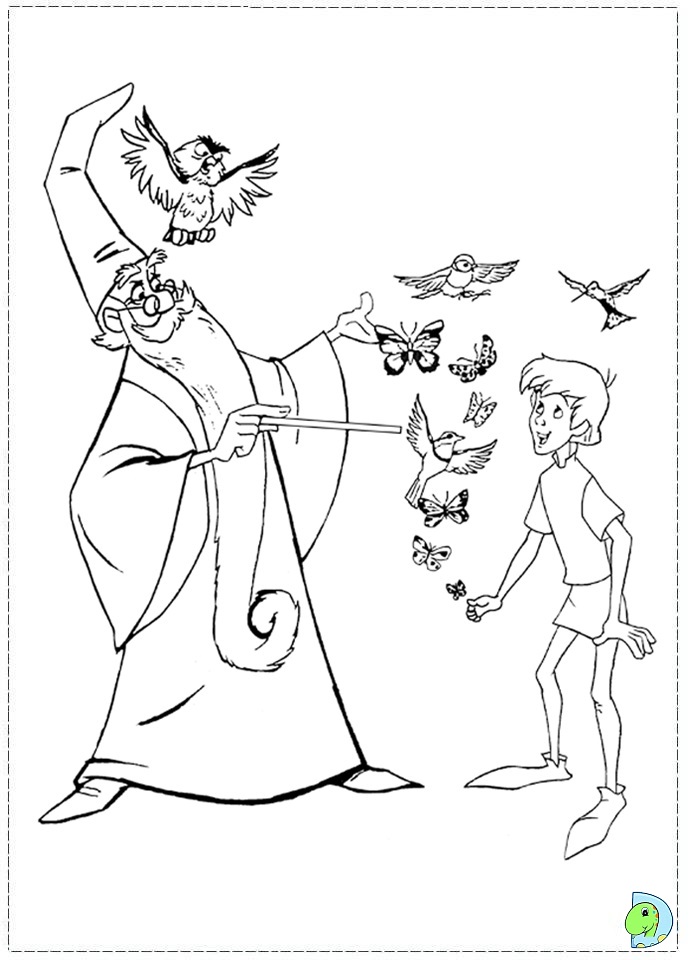 The sword in the stone Coloring page ...