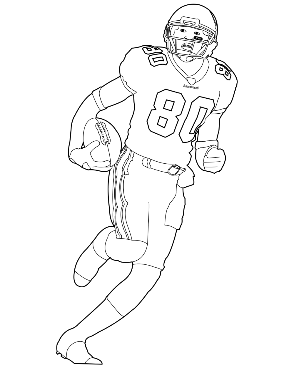 Football Players Coloring Pages Nfl - Gallery - Clip Art Library | Football coloring  pages, Sports coloring pages, Football player drawing